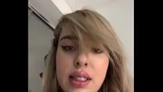 Play Zaftig blond cums in the shower down
