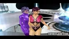 Odtwórz Gorąca osoba w 3d tribades kusi dildo