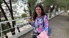 Play Street Pickup: Rough Sex with a Teen Cutie, Cum on Glasses