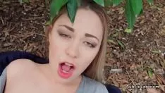 Reproducir rubio en pantiehose abajo folla publicly pov